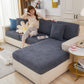 Jacquard Fabric Couch Cushion Covers, Elastic Stretch Sofa Protector for L-Shaped Couches and Pet-Friendly Living Rooms